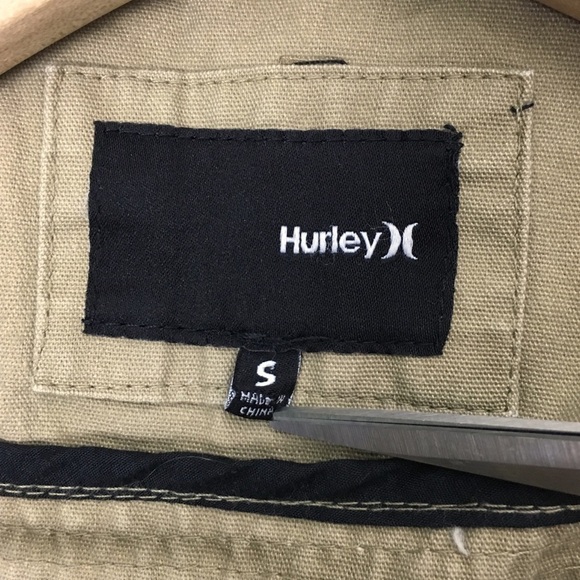 HURLEY Utility Jacket Moto Crop Canvas Asymmetrical Military Minimalist Small - Picture 8 of 12